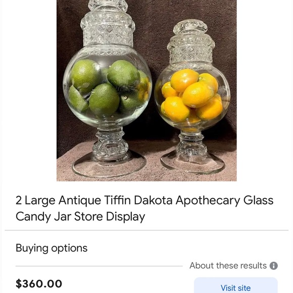 Antique Tiffin Dakota Crystal Apothecary Jar - Picture 11 of 11